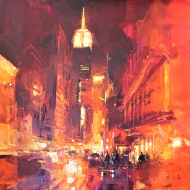 Peinture intitulée "Empire state New. N…" par Benoit Havard, Œuvre d'art originale