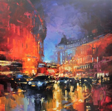 Painting titled "Londres .Regent str…" by Benoit Havard, Original Artwork