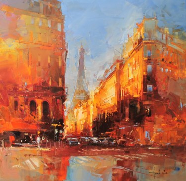 Painting titled "Paris" by Benoit Havard, Original Artwork