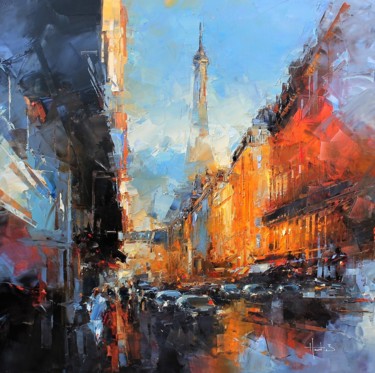 Painting titled "Paris" by Benoit Havard, Original Artwork