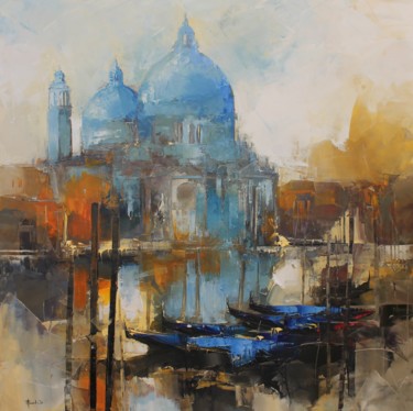 Pintura intitulada "Venise Santa Maria" por Benoit Havard, Obras de arte originais