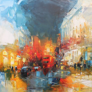 Картина под названием "Londres" - Benoit Havard, Подлинное произведение искусства, Масло