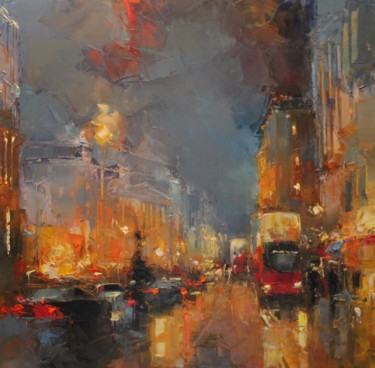 Peinture intitulée "Londres Piccadilly" par Benoit Havard, Œuvre d'art originale