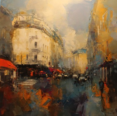 Painting titled "Paris" by Benoit Havard, Original Artwork, Oil
