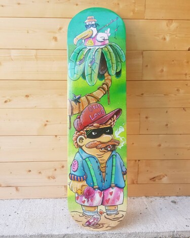 Design titled "Roberto's Skateboard" by Benoit Lasserre (Benur), Original Artwork, Accessories