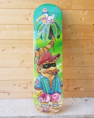 Design titled "Roberto's Skateboard" by Benoit Lasserre (Benur), Original Artwork, Accessories