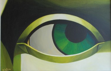 Peinture intitulée "L'Oeil" par Benoit Lefèvre, Œuvre d'art originale, Acrylique