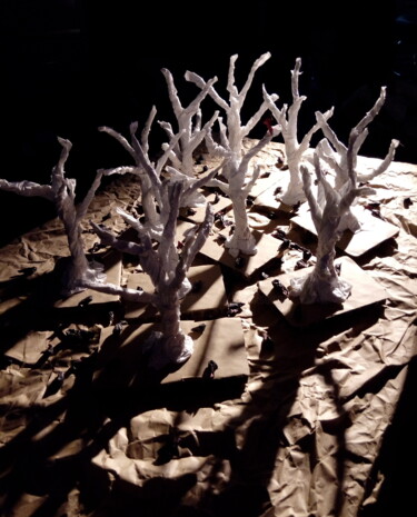 Sculpture intitulée "Forêt" par Benoît Saison, Œuvre d'art originale, Papier