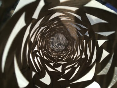 Sculpture intitulée "A 360° - vue intéri…" par Benoît Saison, Œuvre d'art originale, Papier