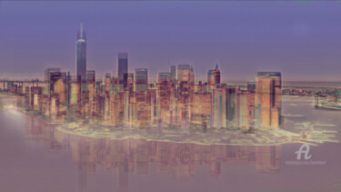 Fotografie mit dem Titel "Energized New York…" von Benoit Beal (3enoit 3eal), Original-Kunstwerk, Manipulierte Fotografie