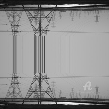 Digital Arts titled "Power tower stretch…" by Benoit Beal (3enoit 3eal), Original Artwork, Photo Montage