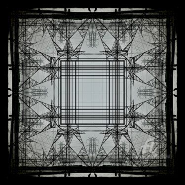 Digitale Kunst mit dem Titel "Mandala Pylon #1" von Benoit Beal (3enoit 3eal), Original-Kunstwerk, Fotomontage