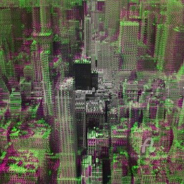 Digitale Kunst mit dem Titel "Unlimited NYC" von Benoit Beal (3enoit 3eal), Original-Kunstwerk, 3D Modellierung