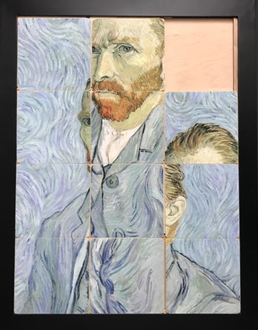 Painting titled "Taquiner Van Gogh" by Benoît Dutour, Original Artwork, Acrylic