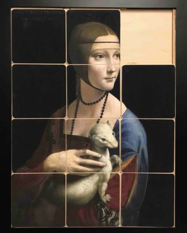 Peinture intitulée "Taquiner La dame à…" par Benoît Dutour, Œuvre d'art originale, Acrylique