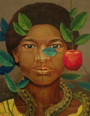 Painting titled "Eden IV, the challe…" by Benedict Olorunnisomo, Original Artwork, Acrylic