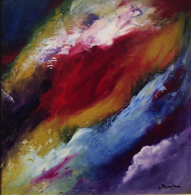 Peinture intitulée "Cumulus 2" par Guy Benson, Œuvre d'art originale, Huile