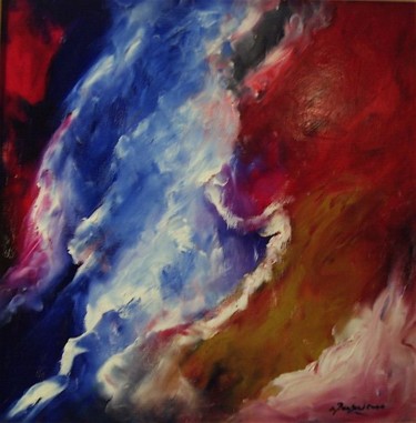 Peinture intitulée "Cumulus 7" par Guy Benson, Œuvre d'art originale, Huile