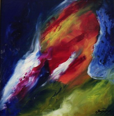 Painting titled "Cumulus 4" by Guy Benson, Original Artwork, Oil
