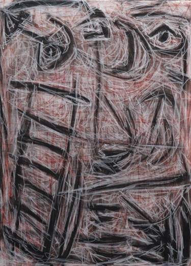 Les avidités matinales Peinture intitulée "Les avidités matina…" par Bent, Œuvre d'art originale, Fusain