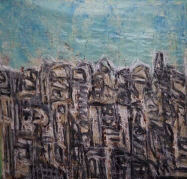 Peinture intitulée "Urbanité" par Bent, Œuvre d'art originale, Huile