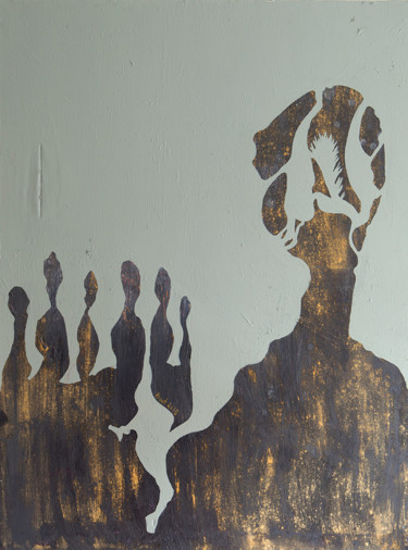 Peinture intitulée "Enfriche Trompe-l'O…" par Bent, Œuvre d'art originale, Acrylique