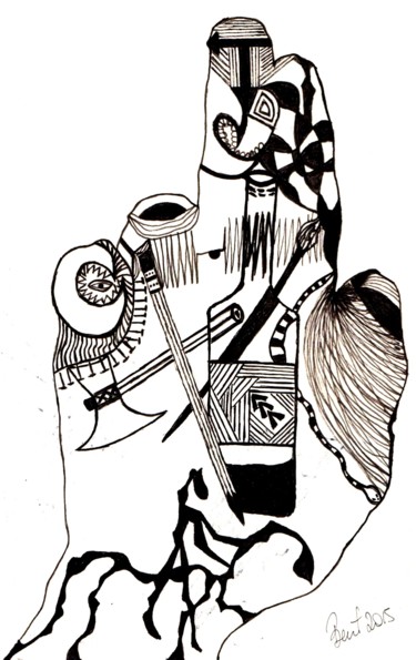 Tekening getiteld "illustration-15" door Bent, Origineel Kunstwerk, Inkt