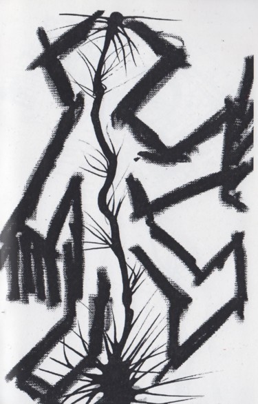 Dibujo titulada "Brèches - image no.2" por Bent, Obra de arte original, Tinta
