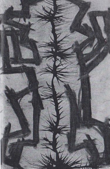 Drawing titled "Brèches - image no.…" by Bent, Original Artwork, Charcoal