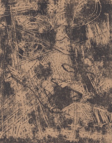 Estampas & grabados titulada "Autres sutures quot…" por Bent, Obra de arte original, Linograbados