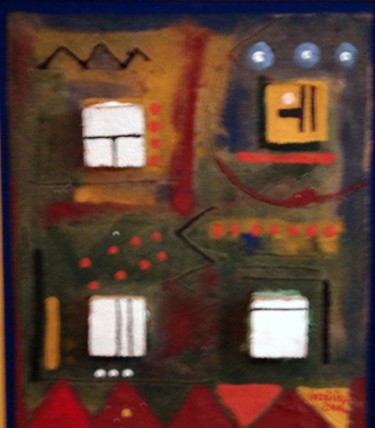 Peinture intitulée "Rif 1" par Abdelkrim Bentato, Œuvre d'art originale