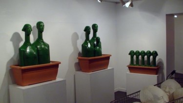 Sculpture intitulée "vue de l'expo 6" par Song Benxing, Œuvre d'art originale