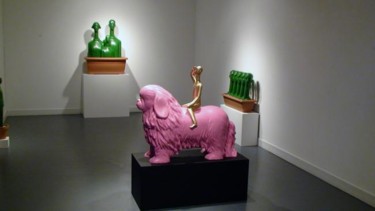Sculpture intitulée "l'exposition au Cen…" par Song Benxing, Œuvre d'art originale