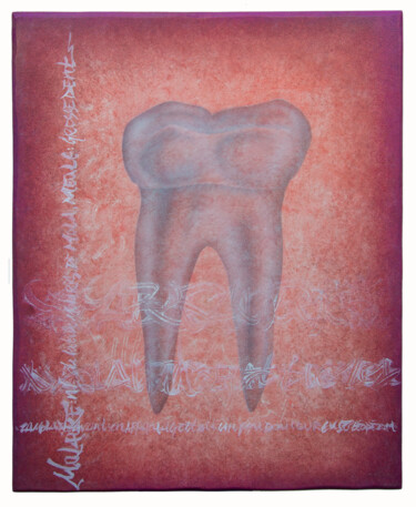 Peinture intitulée "La molaire" par Béopé, Œuvre d'art originale, Acrylique