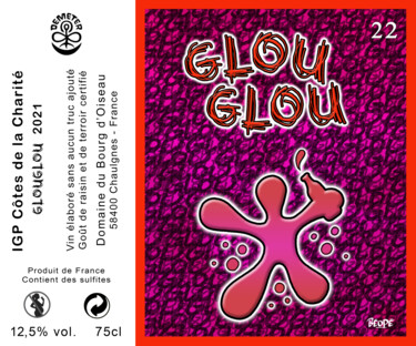 Design titled "Glou Glou" by Béopé, Original Artwork, Table art