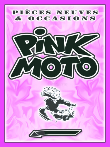 Design mit dem Titel "Pink Moto" von Béopé, Original-Kunstwerk, Zubehör