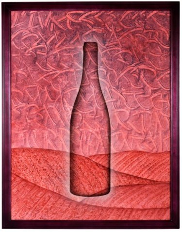 Pittura intitolato "Vineyard" da Béopé, Opera d'arte originale, Acrilico
