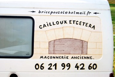 Schilderij getiteld "Cailloux etcetera." door Béopé, Origineel Kunstwerk