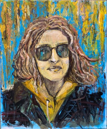 Schilderij getiteld "A portrait of the w…" door Berastjanka, Origineel Kunstwerk, Acryl