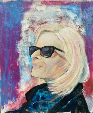 Painting titled "A portrait of the w…" by Berastjanka, Original Artwork, Acrylic