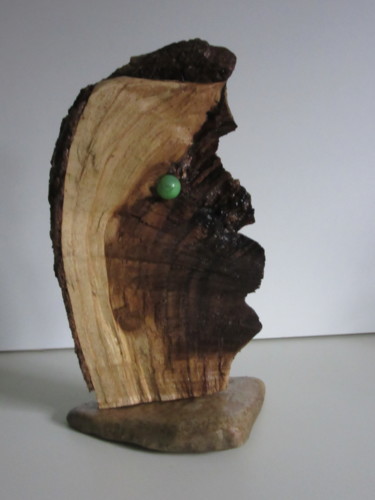 Sculptuur getiteld "Mon pote" door Berdi, Origineel Kunstwerk, Hout