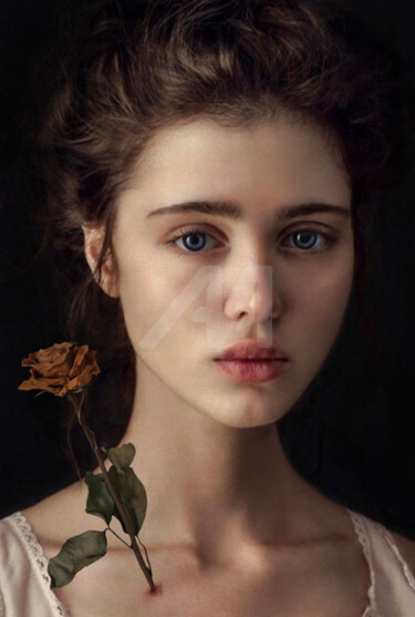 Digital Arts titled "Rose" by Zsolt Beregi, Original Artwork, Digital Painting