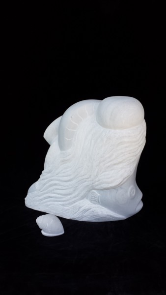雕塑 标题为“From the deep” 由Berendina De Ruiter, 原创艺术品, 石