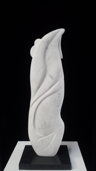 Скульптура под названием "up up and away" - Berendina De Ruiter, Подлинное произведение искусства, Камень