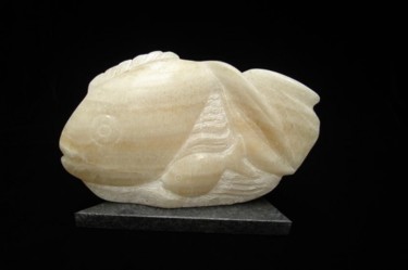 雕塑 标题为“fish” 由Berendina De Ruiter, 原创艺术品, 石