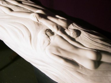 Sculpture titled "fleeting encounter…" by Berendina De Ruiter, Original Artwork, Stone