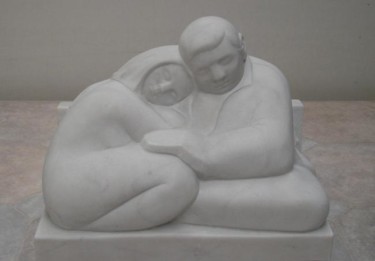 Sculpture intitulée "Trust" par Berendina De Ruiter, Œuvre d'art originale, Pierre