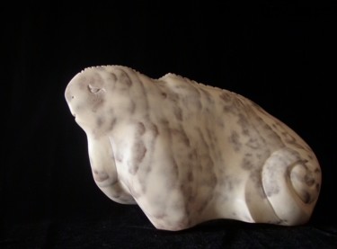 Sculpture titled "Ancient creature" by Berendina De Ruiter, Original Artwork, Stone
