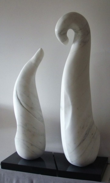 雕塑 标题为“courtship” 由Berendina De Ruiter, 原创艺术品, 石