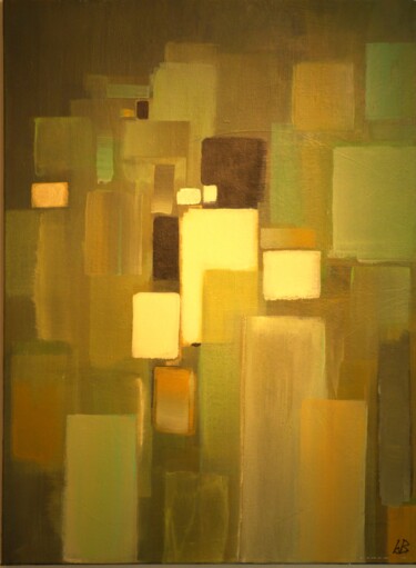 Malerei mit dem Titel "Transparence" von Bérengère Bloch Lansac, Original-Kunstwerk, Acryl